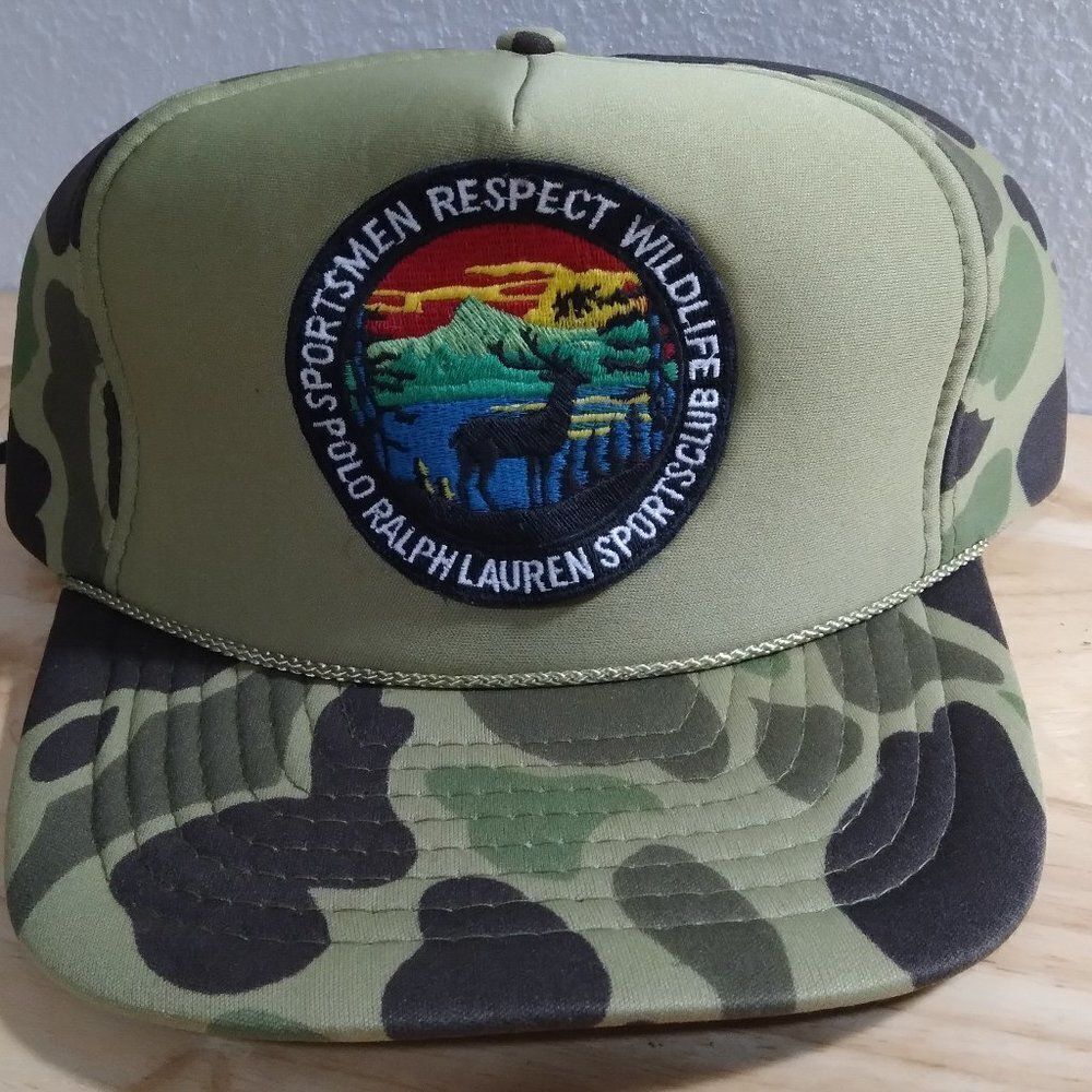 DS Vintage Custom Patch Camouflage Snap Back Hat
